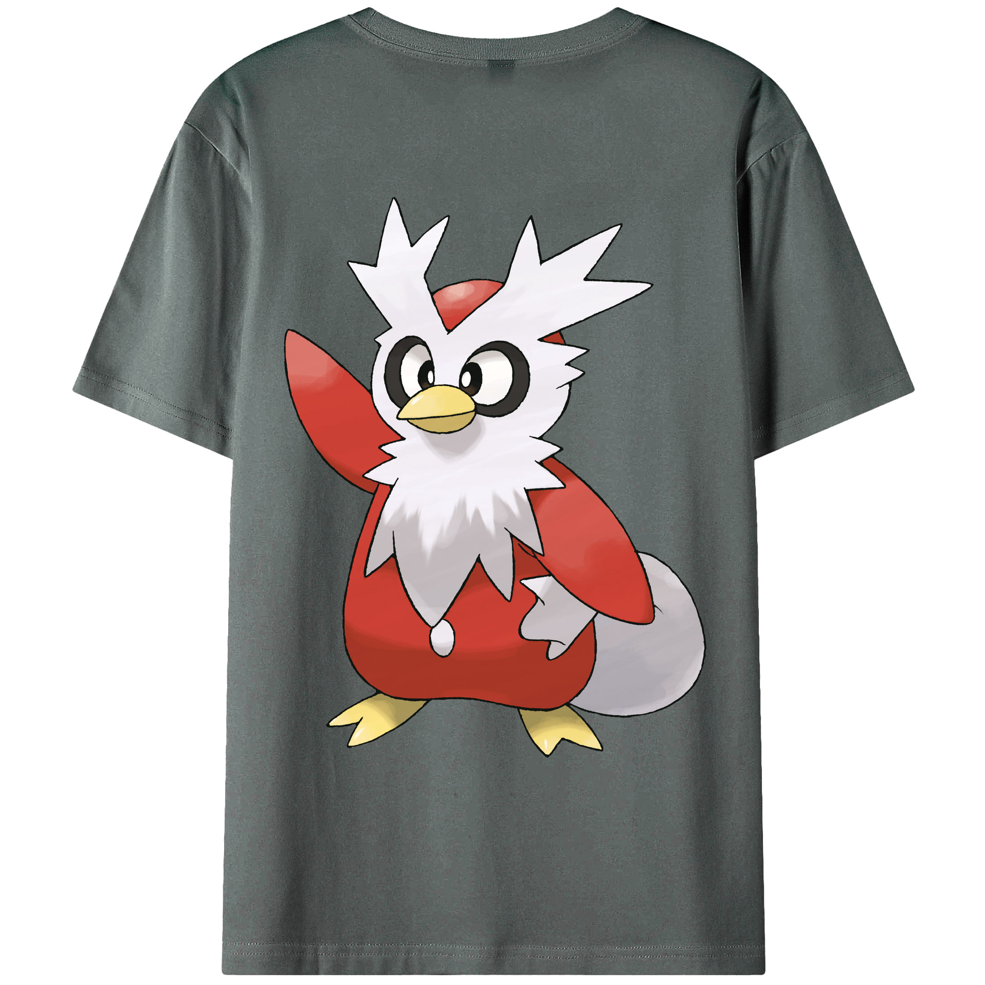 （画像用） ポケットモンスター Pokémon 綿100％ メンズ半袖Tシャツ（バックプリント） 通気性